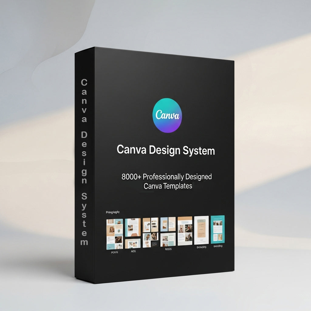 8,000+ professionally designed Canva templates curated for small business owners, creators and marketers
